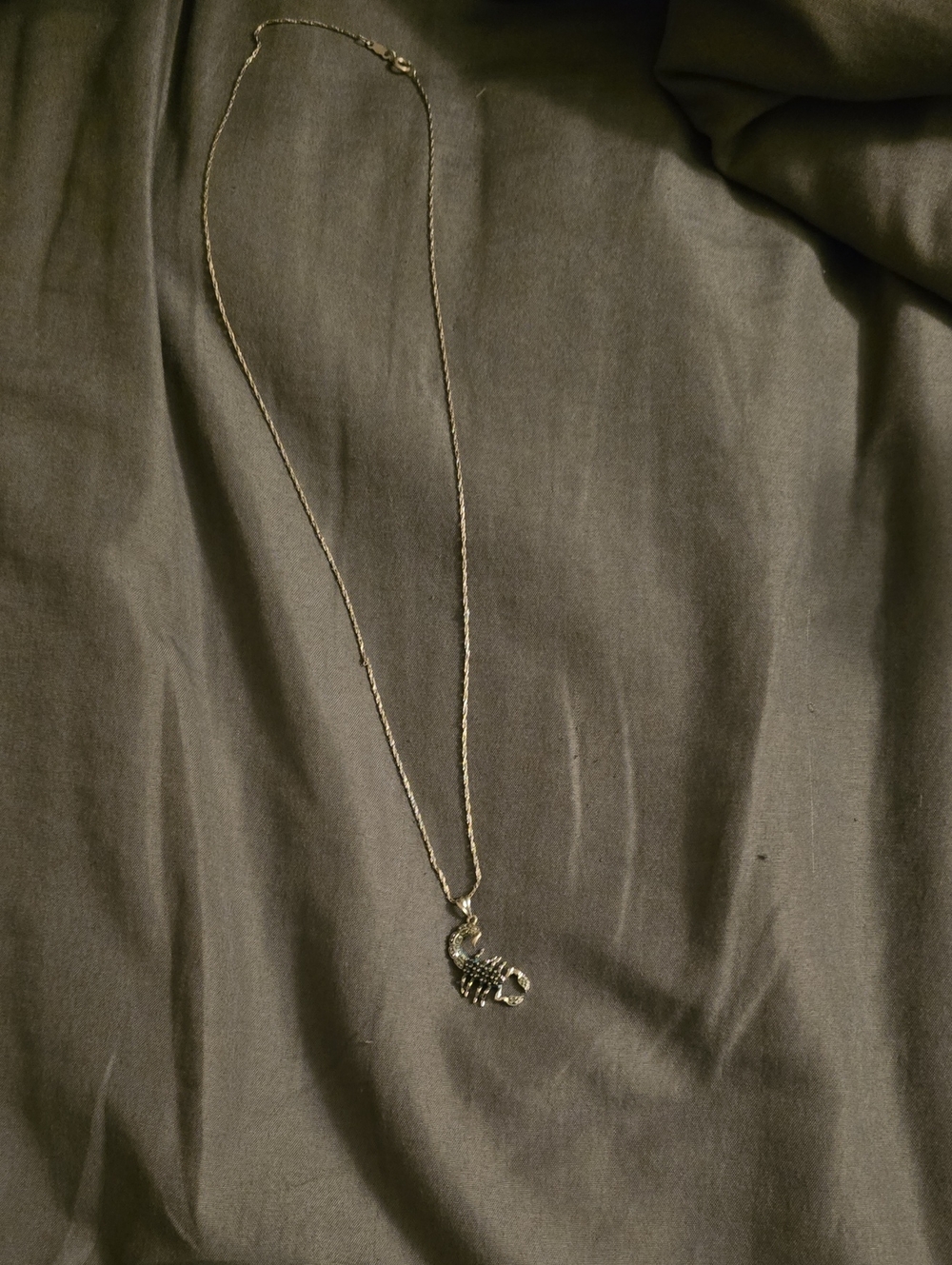 Hallmark Gold Scorpion Pendant Necklace